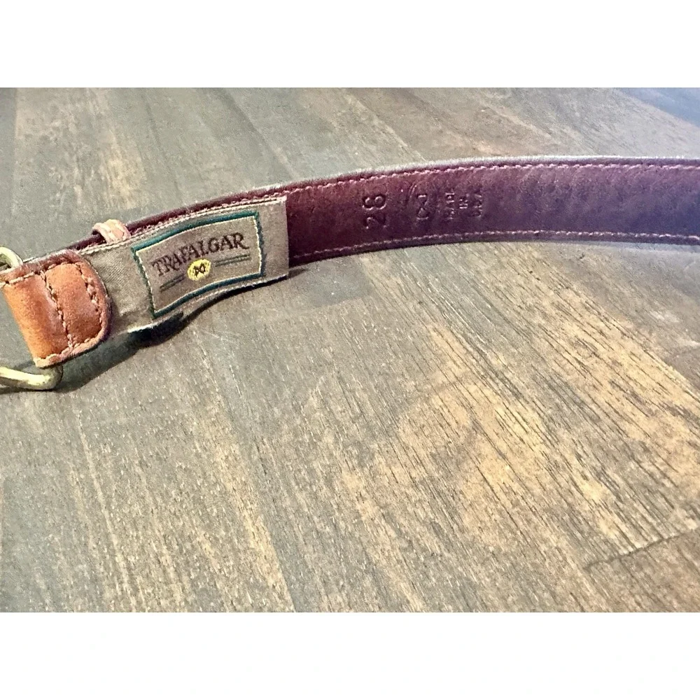 TRAFALGAR WOMENS BELT Brown LEATHER 28